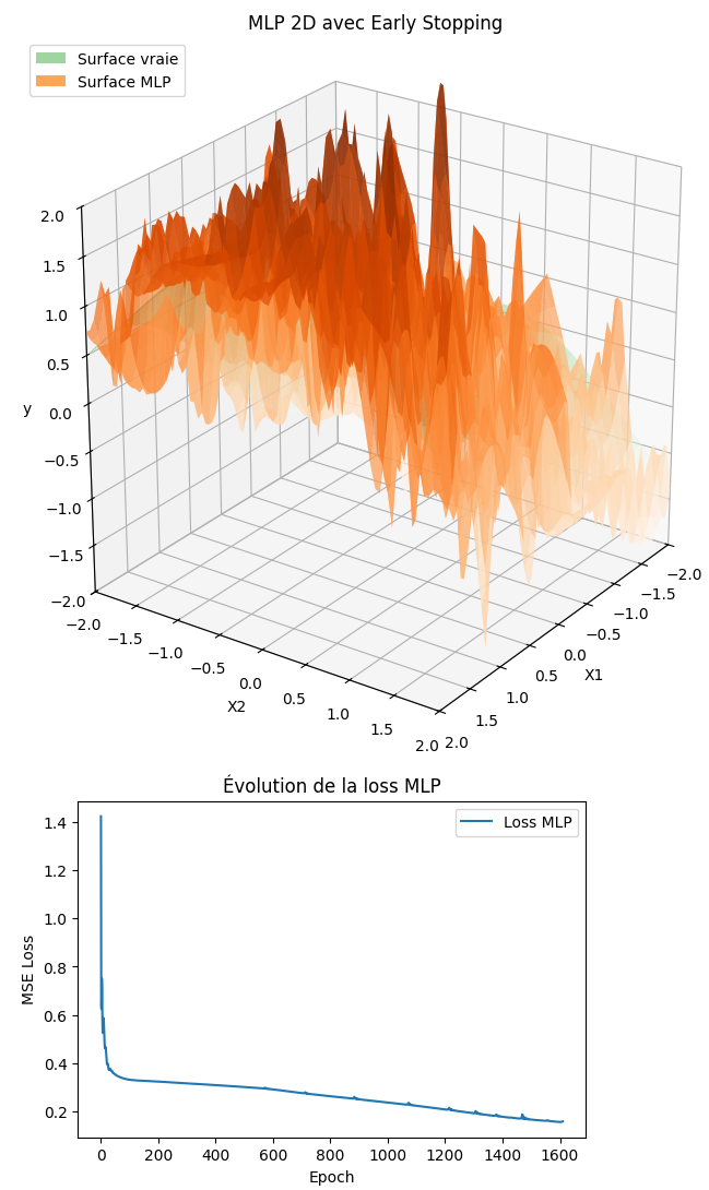 Résultat attendu MLP 2D
